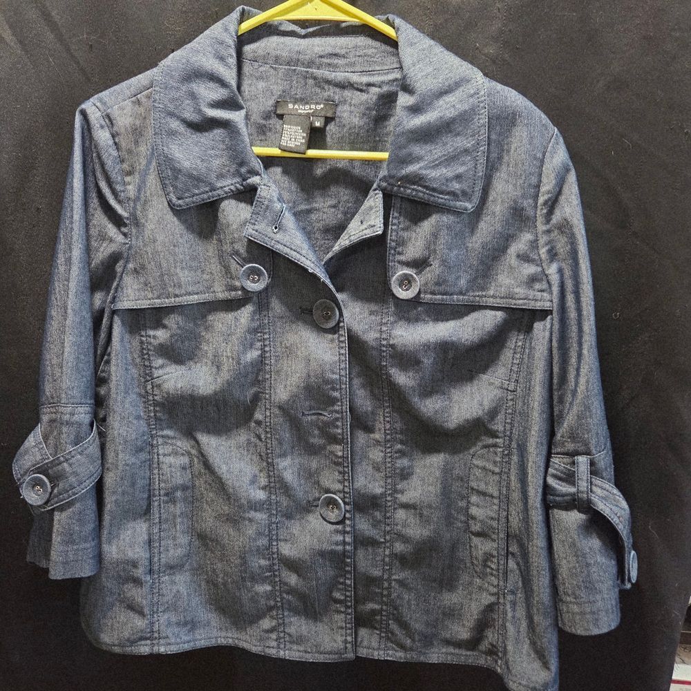 Sandro Indigo Jean Jacket Women
